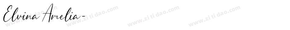 Elvina Amelia字体转换